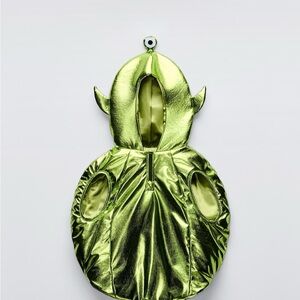 Zara kids Halloween Metallic Green Alien Costume.